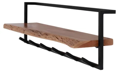 Produktbild von FURNLUX Kleiderbügel Luft Akazie Und Schwarz 100cm / Hauptfarbe: Braun / Abmessungen: 100 x 32 x 25 cm