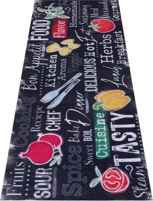 Produktbild von Famanu Küchenläufer - modernes Design, rutschfeste Rückseite