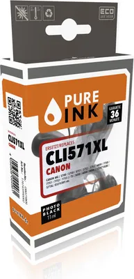 Produktbild von pureINK CA571BKXL Druckerpatrone, nachfüllbar, 11 ml