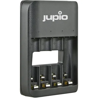 Immagine prodotto di Jupio Caricabatterie USB a 4 slot LED per 1-4 batterie AA/AAA