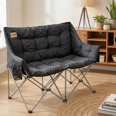 Produktbild von Kehot Klappbare Outdoor-Couch, Doppelsitzer mit Tragetasche, 600D Oxford, bis240 kg