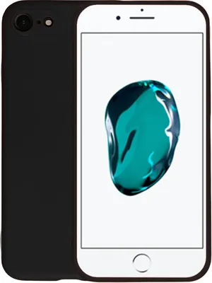 Image de Housse de téléphone portable pour iPhone 7/8
  Housse en silicone - Backcover Siliconen Case - Noir