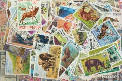 Produktbild von Briefmarken Motive 300 verschiedene Wildtiere Marken