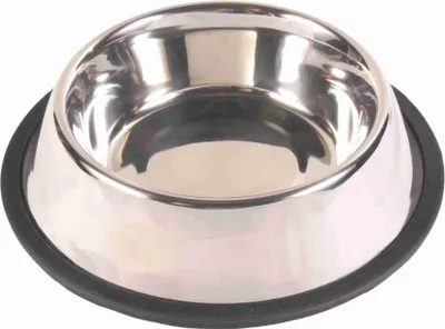 Zdjęcie produktu dla TRIXIE 24852, Pies, Stal nierdzewna, Stal nierdzewna, Karmidło i poidło dla zwierząt, Monochromatyczny, 0,7 l