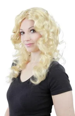 Produktbild von blonde Locken Langhaar Model Damen Perücke