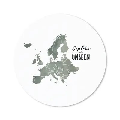Produktbild von MuchoWow® Mauspad Mousepad Karte - Aquarell - Europa - Zitate 40x40 cm - Mousepads - Maus Mat - Pad - Mausunterlage - Schreibtisch Accessoires