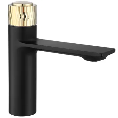 Immagine prodotto di Rubinetto da Lavabo Rea Storm Black Gold Low