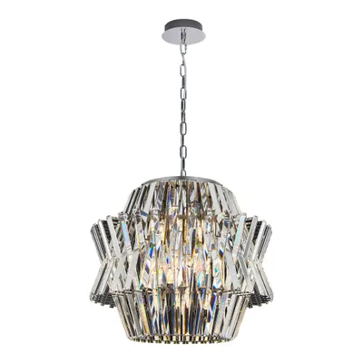 Zdjęcie produktu dla Żyrandol kryształowy chrom glamour Crown 12xE14 40W Milagro