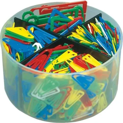 Produktbild von Plastikclips Set 21/25/35/60mm VE=650 Stück sortiert
