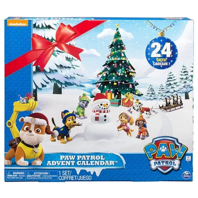 Produktbild von PAW Patrol Advent Calender, Box, Freistehend, Mehrfarbig, 24 Tür(en)