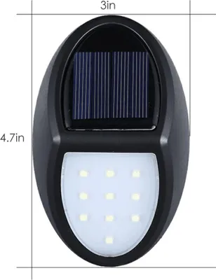 Zdjęcie produktu dla 10LED Solar Light Wall Lamp IP65 Wodoodporna zewnętrzna lampa ogrodowa LED do ogrodu i patio