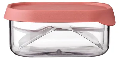 Obstbox Take a Break 250 ml, mauve, mit Gabel