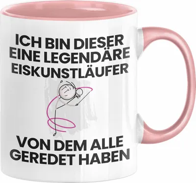 Produktbild von Eiskunstläufer Geschenk Tasse Lustige Geschenkidee Geburtstag für Eiskunstläufer Ich Bin Dieser Legendäre Eiskunstläufer Von Dem Alle Geredet Haben Kaffee-Becher (Rosa)