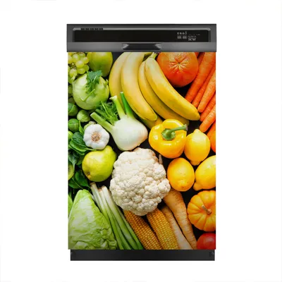 Produktbild von Magnete Dekorative 60x80 cm Küche Magnetmatte Spülmaschine - Gemüse Farbige