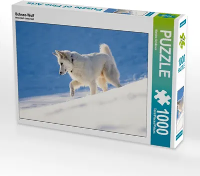 Produktbild von Calvendo Schnee-Wolf 1000 Teile Puzzle quer 640x480mm, Schikore Martina; 7433398