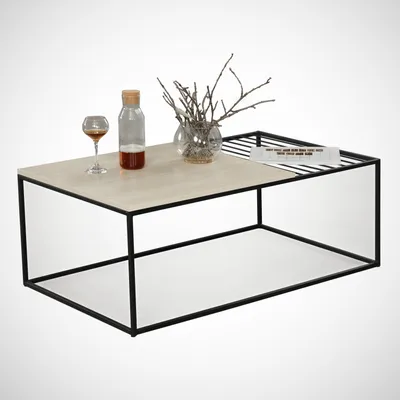 Produktbild von Skye Decor, Zinus - Oak, Couchtisch, Eiche, 100 % MELAMINBESCHICHTETE SPANPLATTEN, 95 x 55 x 43 cm