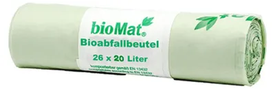 Immagine prodotto di bioMAT BBH-20-26 Sacco per rifiuti organici bioMAT, 20 litri, verde