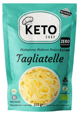 MAKARON (KONJAC) TAGLIATELLE BEZGLUTENOWY BIO 270 g (200 g) - KETO CHEF