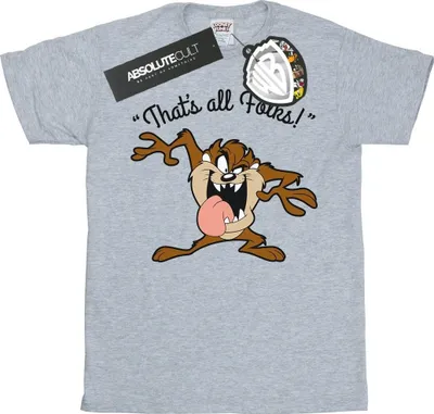 Obrázok produktu pre Looney Tunes - Tričko "That's All Folks" pre chlapcov BI23224 (116) (Grey)