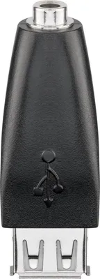 Obrázok produktu pre Goobay 93982, USB-A, 3.5mm, Čierna