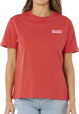 Produktbild von RIP CURL Women Shirt Ocean Break Relaxed deep red XS