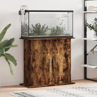 Produktbild von Cloris Designermöbel Aquariumständer Räuchereiche 81x36x73 cm Holzwerkstoff 2024 Neu