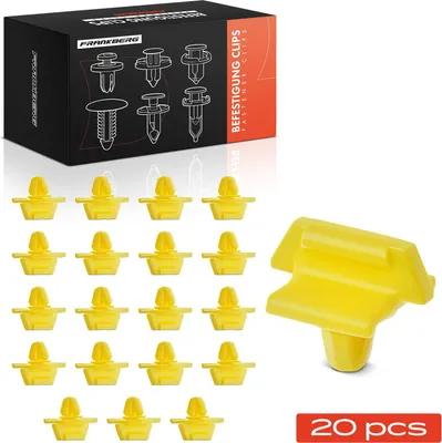 Immagine prodotto di Frankberg 20x clips di fissaggio per rivestimenti laterali per Mercedes-Benz 190 W201 2.0L 2.3L 2.6L 1982-1993