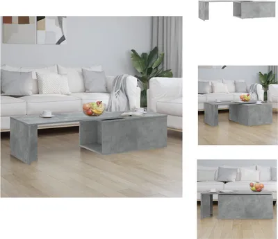 Obrázok produktu pre vidaXL Konferenčný stolík betón sivý 150x50x35 cm materiál na báze dreva - Konferenčné stolíky