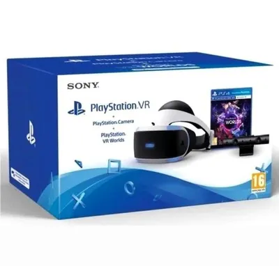 Produktbild von Sony PS4 Playstation VR + Playstation Kamera V2 + VR Worlds Spiel (Voucher) Starter-Paket