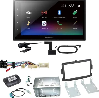Produktbild von Pioneer DMH-A340DAB USB MP3 DAB+ Moniceiver Einbauset für Renault Captur Master