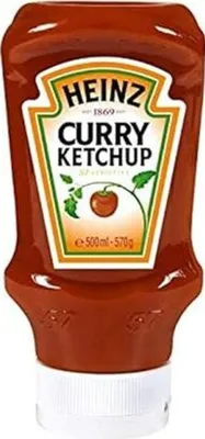 Obrázok produktu pre Heinz Curry Ketchup jemne vyladená príchuť kari vrchná fľaša 500 ml