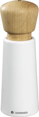 Zdjęcie produktu dla Zassenhaus Salzmühle NORDERNEY 18 cm weiß/Eiche 24555