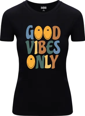 Obrázok produktu pre Diarbo Dámske tričko s vtipnou potlačou Only Good Mood Black Veľkosť S