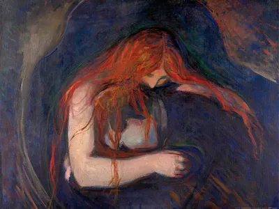 Obrázek produktu pro Edvard Munch umělecký obraz - Upír, 1895 (60 x 80 cm)