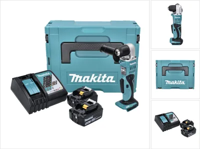 Immagine prodotto di Makita DDA 351 RGJ Trapano angolare a batteria 18 V 13,5 Nm + 2x batteria ricaricabile 6,0 Ah + caricabatterie + Makpac
