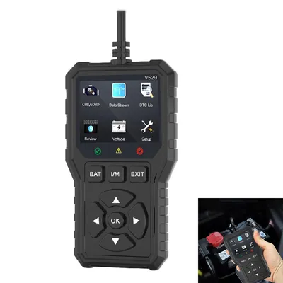 Produktbild von Enhanced OBD2 Diagnosegerät, OBDII Diagnose Fehlerspeicher Auslesen, Auslesegerät OBD-II Diagnosewerkzeuge, Motor Fehlercodeleser, 10 Sprachen