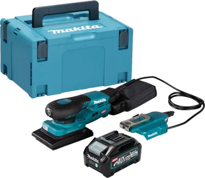 Produktbild von Makita BO 005 CGM101 Akku Schwingschleifer 40 V max. 80 x 130 mm 3,0 mm Hub Brushless + 1x Akku 4,0 Ah + Makpac - ohne Ladegerät