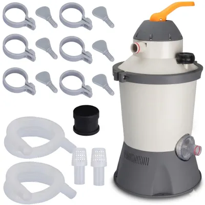 Produktbild von Schwimmbadfilterpumpe 3028 l/h Schwimmbadsandfilter + Schläuche