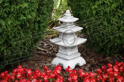 Immagine prodotto di Japanischer Garten Lampen Dekoration Beleuchtung Vogel Tränke Figur Skulptur