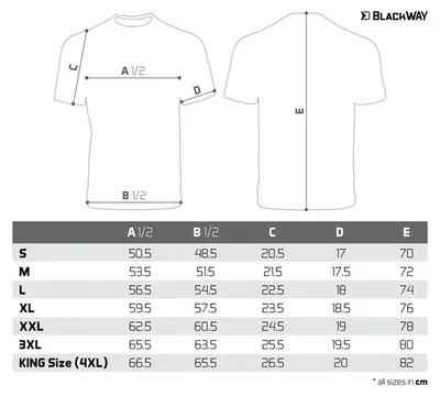 Imagen del producto de Camiseta Delphin, modelo BlackWAY, talla King Size