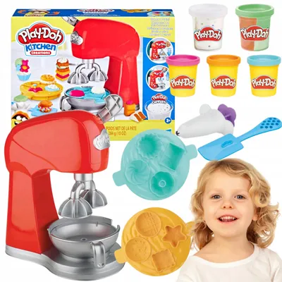 Produktbild von Play-Doh Knete Mixer Set mit 5 Dosen