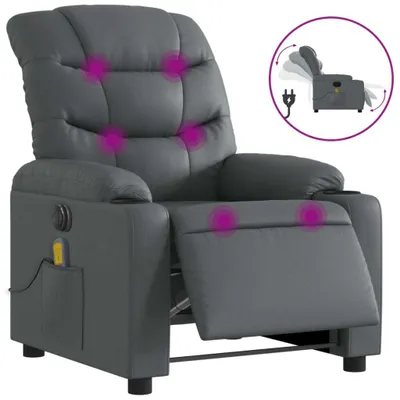 Obrázok produktu pre VidaXL 3206595, Umelá koža, Šedá, Pena, 110 kg, 755 mm, 930 mm