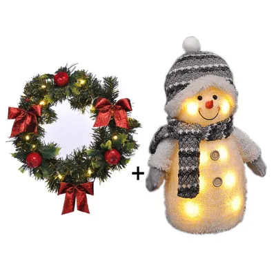 Produktbild von Beleuchteter Türkranz Lichterkranz Weihnachtsdekoration & Deko