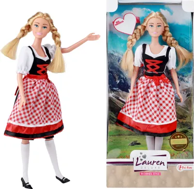 Produktbild von Toi-Toys - LAUREN Teenager-Puppe in Tracht - Dirndl Puppe Oktoberfest Kinder