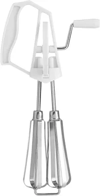 Produktbild von Eierschläger, Butterrührer, Handkurbel-Mischer, Handkurbel-Eierschläger, Handkurbel-Mixer, Manueller Eierschläger, Edelstahl(Weiß)