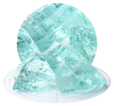 Produktbild von Glassteine zur Befüllung von Gabionen, geeignet als Gabionensteine und Dekosteine für die Gartendekoration, Glasbruch, praktisch verwitterungsfrei (Azurblau, 20 kg, 60-120 mm)