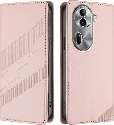 Obrázek produktu pro Pouzdro pro Oppo Reno11 Pro 5G,Polyuretankožené peněženkové pouzdro s přihrádkou na karty a funkcí stojánku Pink