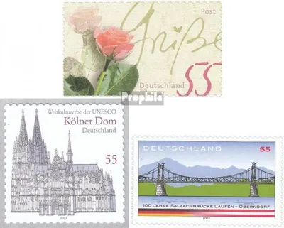 Produktbild von Briefmarken BRD (BR.Deutschland) 2003 Mi 2321,2330,2347 (kompl.Ausg.) selbstklebende Ausgaben gestempelt Post