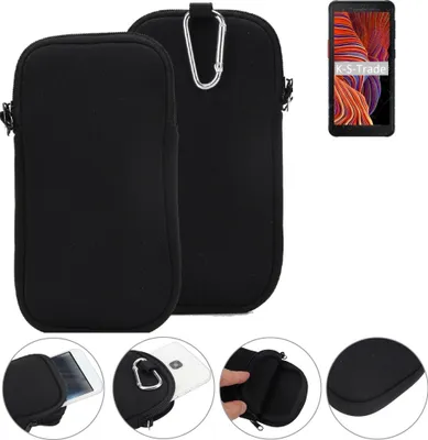 Produktbild von K-S-Trade Neopren-Hülle Handyhülle kompatibel mit Samsung Galaxy XCover 5 Schutzhülle Neoprenhülle Sleeve Schutz-Hülle Gürtel Tasche Case