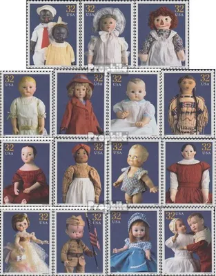 Produktbild von Briefmarken USA 1997 Mi 2857-2871 (kompl.Ausg.) postfrisch Puppen